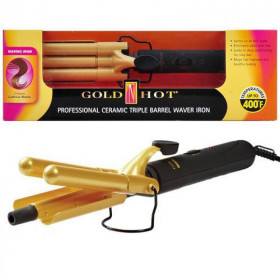 Gold 'N Hot Jumbo Ceramic Triple Barrel Wav Gold 'N Hot Jumbo Ceramic Triple Barrel Wav