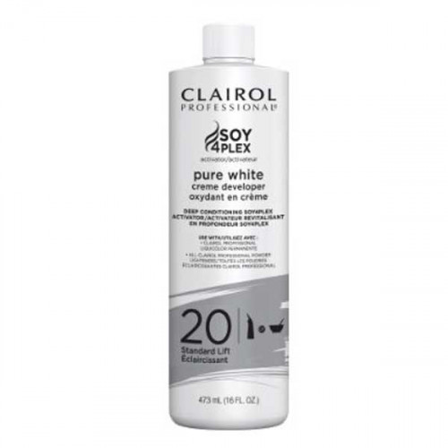 Clairol Soy 4Plex Pure White Creme Developer 20 Volume16oz Clairol Soy 4Plex Pure White Creme Developer 20 Volume16oz