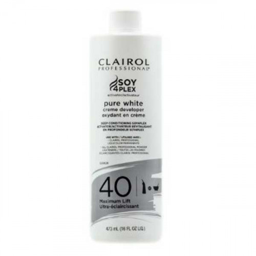 Clairol Soy 4Plex Pure White Creme Developer 40 Volume16oz Clairol Soy 4Plex Pure White Creme Developer 40 Volume16oz