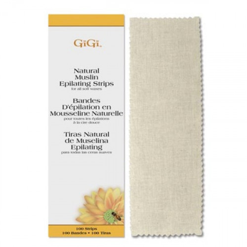 GiGi Natural Large Muslin Epilating Strips GiGi Natural Large Muslin Epilating Strips