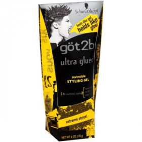 Got2b Ultra Glued Invincible Styling Gel 6oz Got2b Ultra Glued Invincible Styling Gel 6oz
