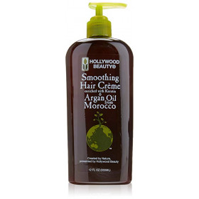Hollywood Beauty Argan Oil Smoothing Hair Creme 12oz Hollywood Beauty Argan Oil Smoothing Hair Creme 12oz