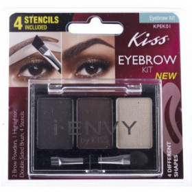 KISS I ENVY EYEBROW KIT - KPEK01 KISS I ENVY EYEBROW KIT - KPEK01