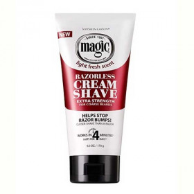 Magic Razorless Cream Shave Extra Strength 6oz Magic Razorless Cream Shave Extra Strength 6oz