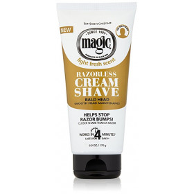 Magic Razorless Cream Shave Bald Smooth Head Maintenance 6 oz Magic Razorless Cream Shave Bald Smooth Head Maintenance 6 oz