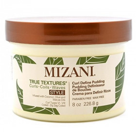 Mizani True Textures Curl Define Pudding Cream for Unisex, 8oz Mizani True Textures Curl Define Pudding Cream for Unisex, 8oz