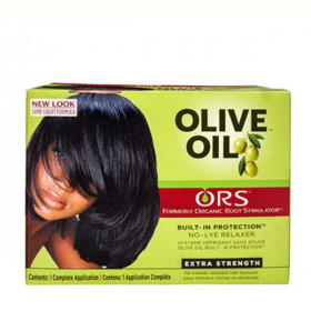 Organic Root Stimulator Olive Oil Built-In Protection No-Lye Hair Relaxer - Extra Strength Organic Root Stimulator Olive Oil Built-In Protection No-Lye Hair Relaxer - Extra Strength