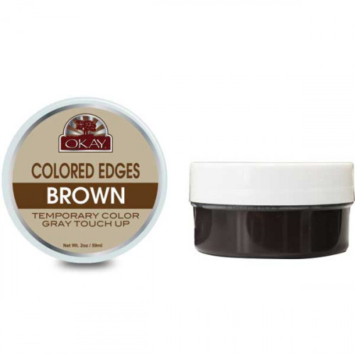 OKAY Colored Edges Brown 0.5oz OKAY Colored Edges Brown 0.5oz