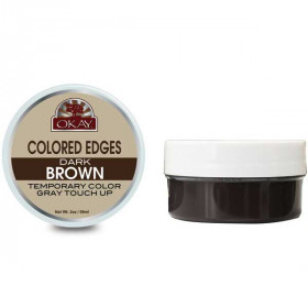 OKAY Colored Edges Dark Brown 0.5oz OKAY Colored Edges Dark Brown 0.5oz