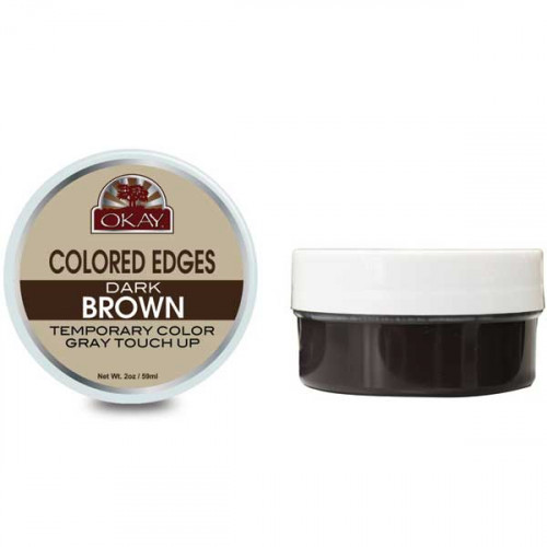 OKAY Colored Edges Dark Brown 0.5oz OKAY Colored Edges Dark Brown 0.5oz