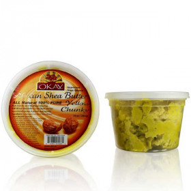 OKAY Pure Naturals African Shea Butter Yellow Chunky 10oz OKAY Pure Naturals African Shea Butter Yellow Chunky 10oz
