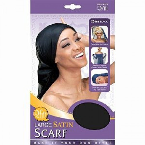 QFITT LARGE SATIN SCARF