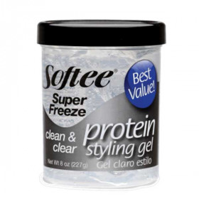 Softee Super Freeze Protein Styling Gel 8oz Softee Super Freeze Protein Styling Gel 8oz
