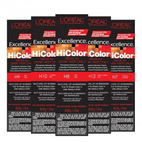 L'Oreal Excellence HiColor Red for Dark Hair Only  L'Oreal Excellence HiColor Red for Dark Hair Only