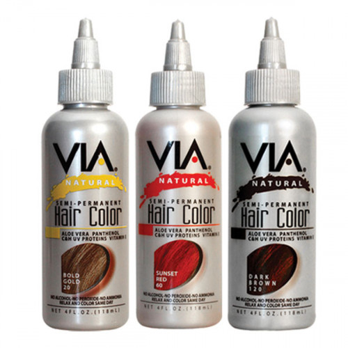 VIA NATURAL SEMI-PERMANENT HAIR COLOR 4OZ VIA NATURAL SEMI-PERMANENT HAIR COLOR 4OZ
